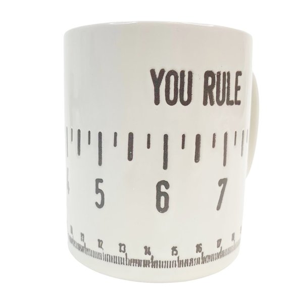 Galerie You Rule Coffee Mug Ruler Woodworker Contractor Seamstress Father Gift - Picture 2 of 8